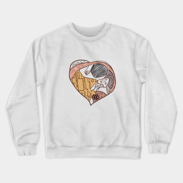 The Kiss Crewneck Sweatshirt by Sam18artworks